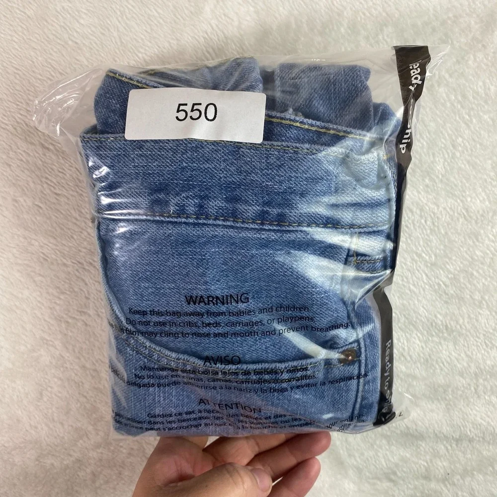 Levis 505 Jean Shorts Mens 42 Blue Vintage 00s Regular Fit‎ Mid Rise Denim Jorts
